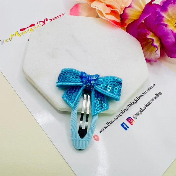 Cute Hair Snap Clip with Bow Set for Girl and Women Hair Clip Accessories - Picture 8 of 9